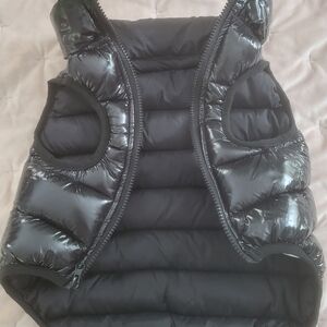 Isaac Mizrahi Black Quilted Dog Vest